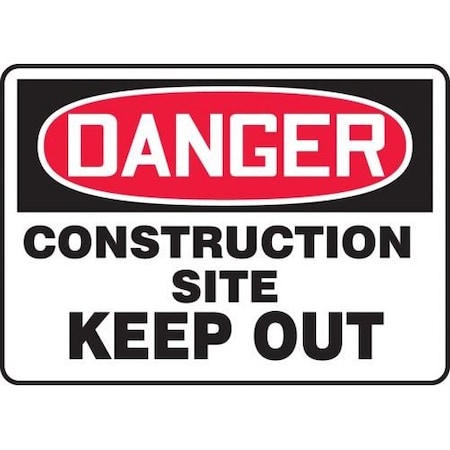 OSHA DANGER SAFETY SIGN CONSTRUCTIO MCRT139VS